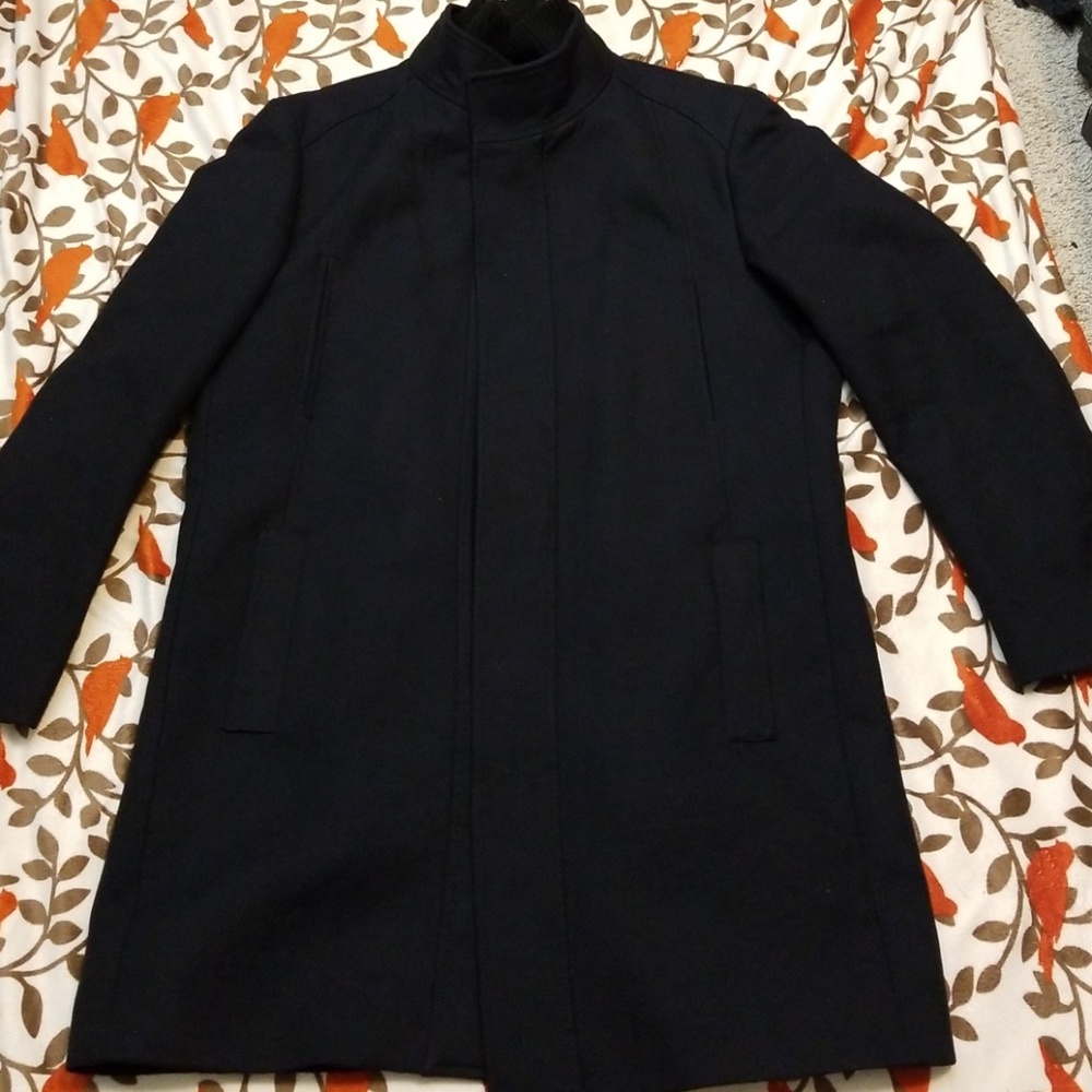 ZARA Navy Coat XXL